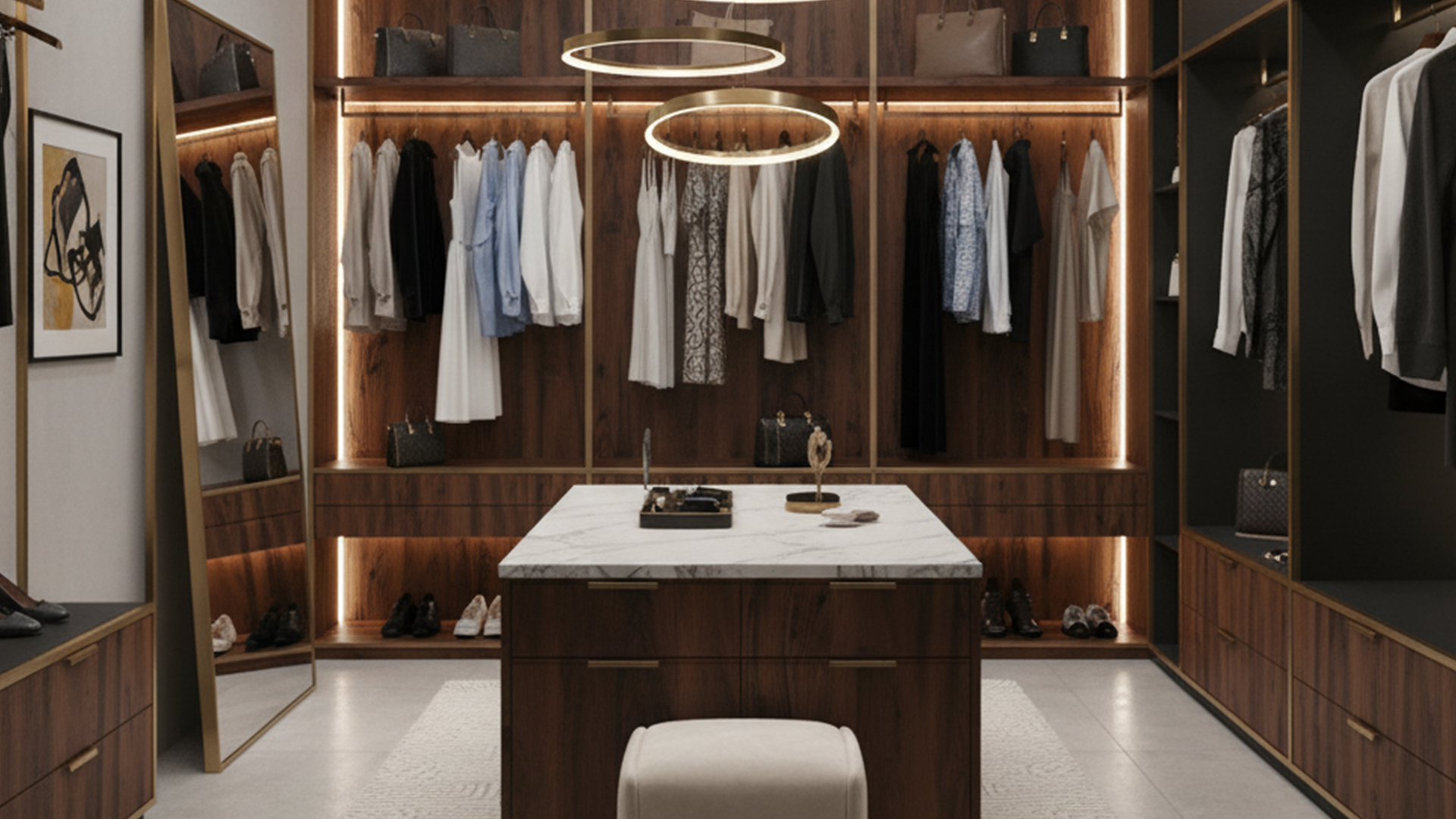 Dressings sur-mesure Marrakech - Atelier de Menuiserie Luxe à Marrakech. 🇲🇦 Création d'agencements sur-mesure pour villas, hôtels & résidences. Cuisines Noyer, Dressings, Portes Invisibles $Filomuro$ & Boiseries Architecturales. 📐 Précision & Design Italien. Partenaire des Architectes & Promoteurs.