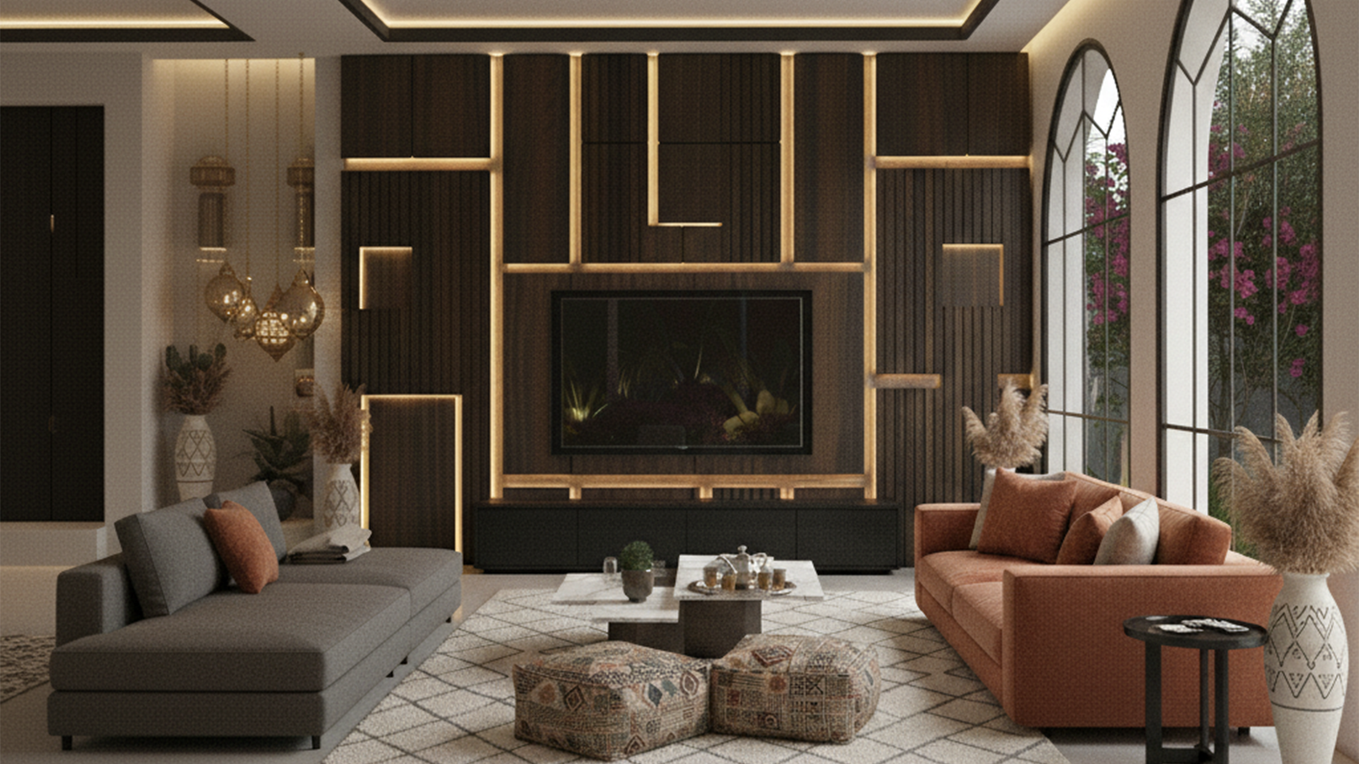 Atelier de Menuiserie Luxe à Marrakech. 🇲🇦 Création d'agencements sur-mesure pour villas, hôtels & résidences. Cuisines Noyer, Dressings, Portes Invisibles $Filomuro$ & Boiseries Architecturales. 📐 Précision & Design Italien. Partenaire des Architectes & Promoteurs.